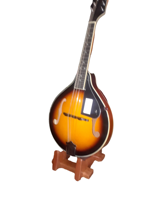 Mandolin Stand. For A and F style Mandolin. Free Shipping in USA. Guitar Stands, Banjo Stands, Ukulele Stands, Bass Stands.